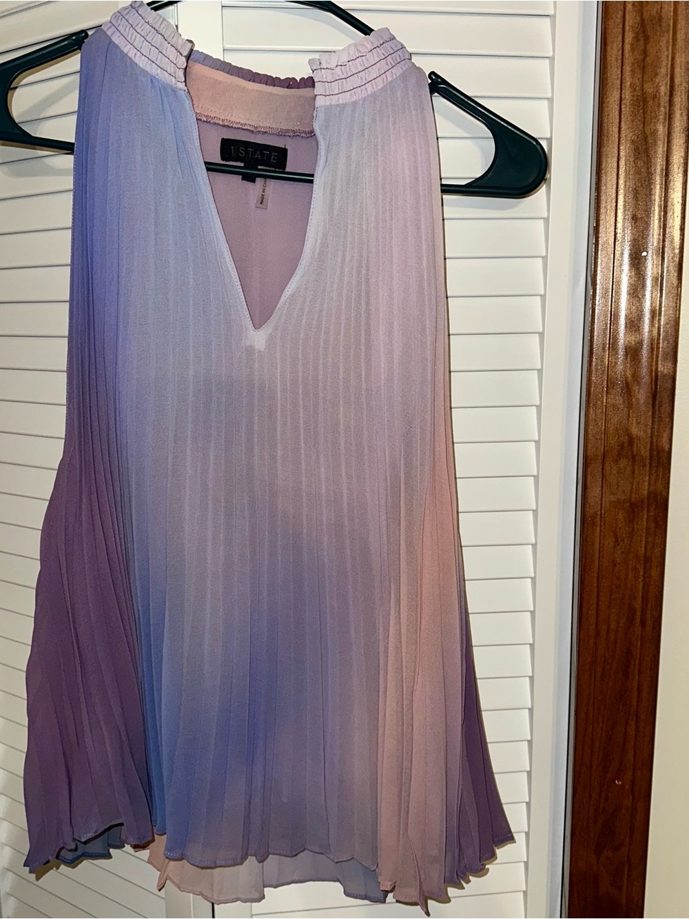 1. State Ombre Pleated Camisole - Lavender & Blush
